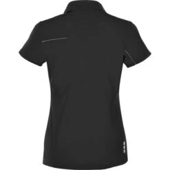 Elevate Women's Black/Steel Grey Wilcox Short Sleeve Polo 5 Elevate Women's Black/Steel Grey Wilcox Short Sleeve Polo -Elevate TM96309 Black Steel Grey B