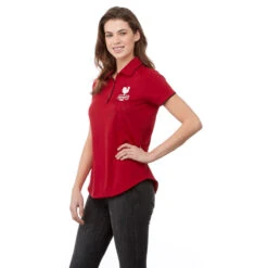 Elevate Women's Team Red/Black Remus Short Sleeve Polo -Elevate TM96310 358 HTS