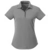 Elevate Women's Quarry/Black Remus Short Sleeve Polo 1 Elevate Women's Quarry/Black Remus Short Sleeve Polo -Elevate TM96310 938 F