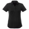 Elevate Women's Black Otis Short Sleeve Polo 1 Elevate Women's Black Otis Short Sleeve Polo -Elevate TM96311 995 F