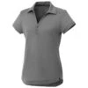 Elevate Women's Steel Grey Amos Eco Short Sleeve Polo