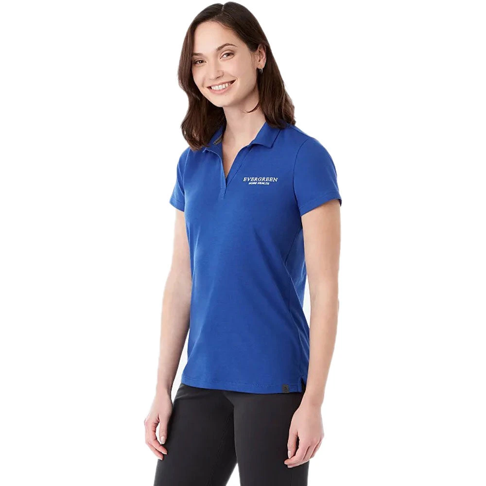 Elevate Women's New Royal Somoto Eco Short Sleeve Polo 7 Elevate Women's New Royal Somoto Eco Short Sleeve Polo - Image 5
