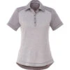 Elevate Women's Heather Grey/Quarry Sagano Short Sleeve Polo