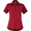 Elevate Women's Vintage Red Heather/Chili Sagano Short Sleeve Polo