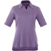 Elevate Women's Dark Plum Torres Short Sleeve Polo -Elevate TM96509 Dark Plum F