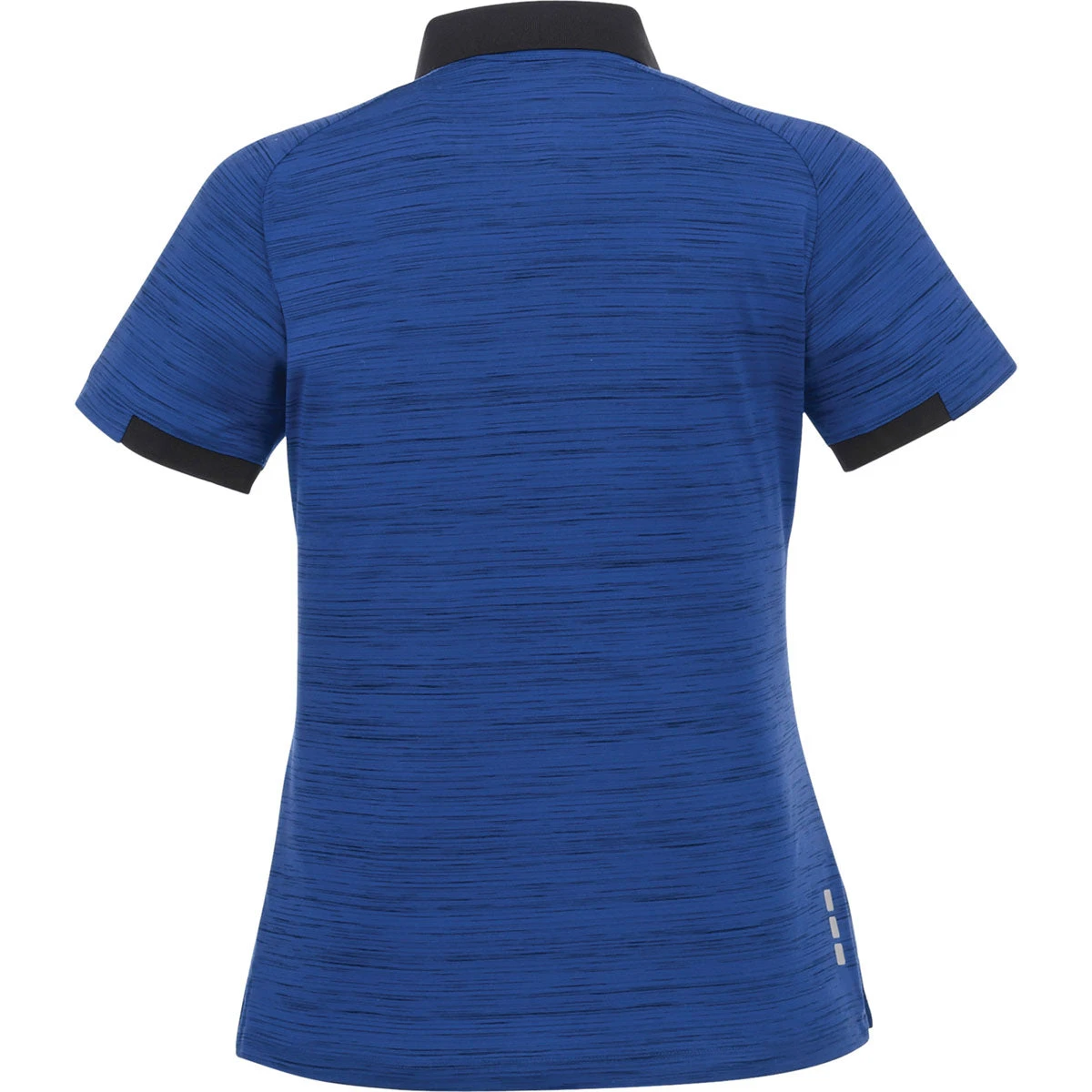 Elevate Women's Metro Blue Heather/Metro Blue Emory Short Sleeve Polo 4 Elevate Women's Metro Blue Heather/Metro Blue Emory Short Sleeve Polo - Image 2