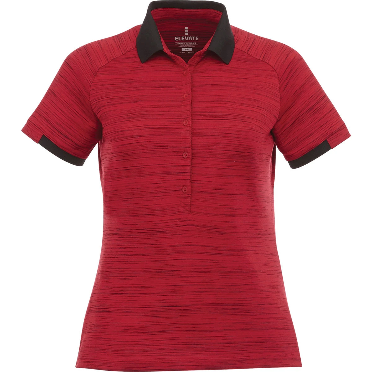Elevate Women's Vintage Red Heather/Vintage Red Emory Short Sleeve Polo 3 Elevate Women's Vintage Red Heather/Vintage Red Emory Short Sleeve Polo