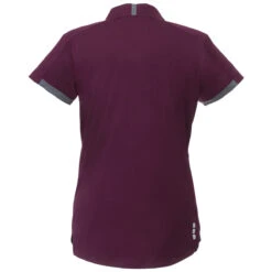 Elevate Women's Maroon/Grey Storm Cerrado Short Sleeve Polo -Elevate TM96512 384 B