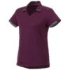 Elevate Women's Maroon/Grey Storm Cerrado Short Sleeve Polo -Elevate TM96512 384 F