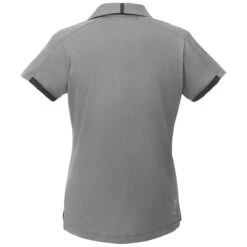 Elevate Women's Quarry/Grey Storm Cerrado Short Sleeve Polo -Elevate TM96512 938 B