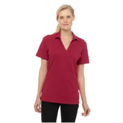 Elevate Women's Vintage Red Jepson Short Sleeve Polo -Elevate TM96608 Vintage Red HTF