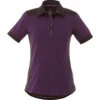 Elevate Women's Dark Plum/Black Smoke Laramie Short Sleeve Polo