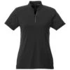 Elevate Women's Black Hakone Short Sleeve Polo