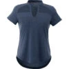Elevate Women's Indigo Heather Antero Short Sleeve Polo 2 Elevate Women's Indigo Heather Antero Short Sleeve Polo -Elevate TM96703 Indigo Heather F