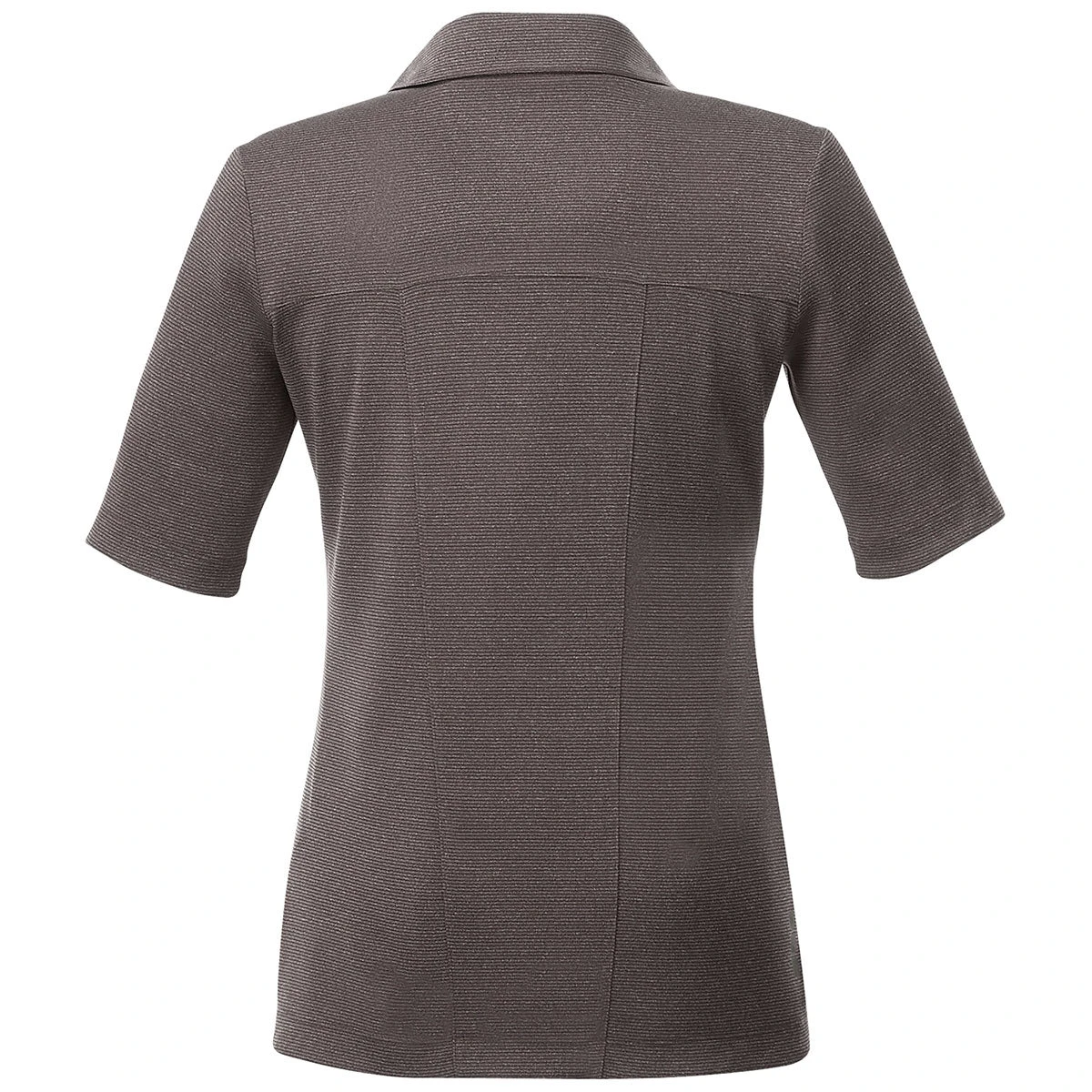 Elevate Women's Heather Charcoal Skara Short Sleeve Polo 4 Elevate Women's Heather Charcoal Skara Short Sleeve Polo - Image 2