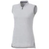 Elevate Women's Silver Heather Kinport Sleeveless Polo 1 Elevate Women's Silver Heather Kinport Sleeveless Polo -Elevate TM96706 927 F