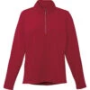 Elevate Women's Vintage Red Caltech Knit Quarter Zip -Elevate TM97807 Vintage Red F