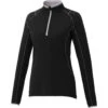 Elevate Women's Black Knew Knit Half Zip