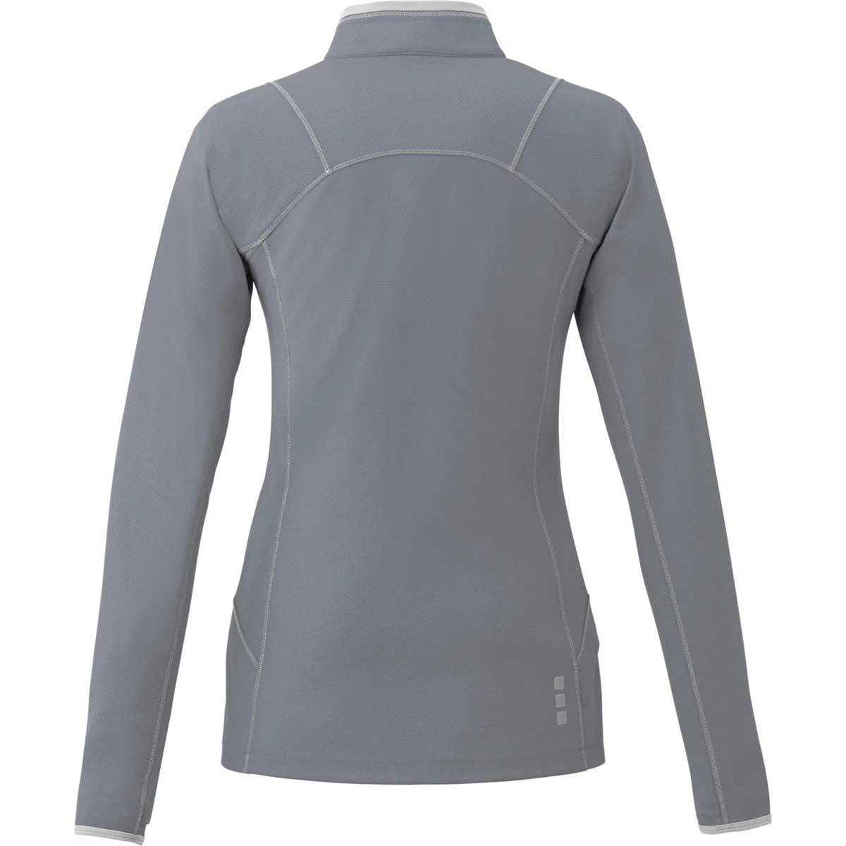 Elevate Women's Steel Grey Knew Knit Half Zip 4 Elevate Women's Steel Grey Knew Knit Half Zip - Image 2