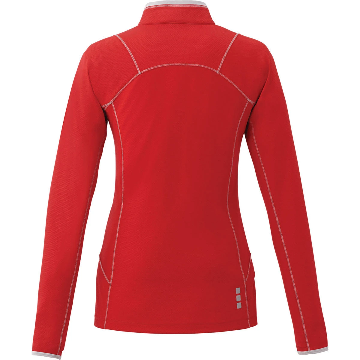 Elevate Women's Team Red Knew Knit Half Zip 4 Elevate Women's Team Red Knew Knit Half Zip - Image 2