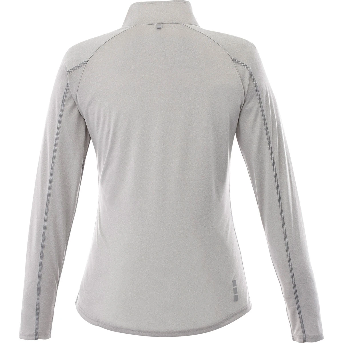 Elevate Women's Silver Heather Taza Knit Quarter Zip 4 Elevate Women's Silver Heather Taza Knit Quarter Zip - Image 2
