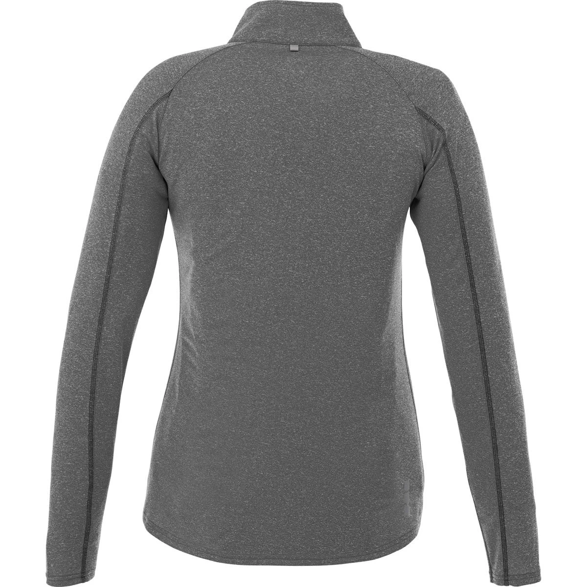 Elevate Women's Heather Dark Charcoal Taza Knit Quarter Zip 4 Elevate Women's Heather Dark Charcoal Taza Knit Quarter Zip - Image 2