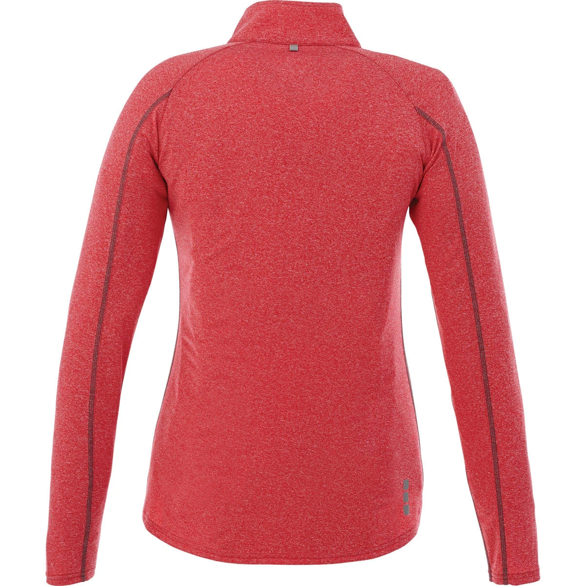 Elevate Women's Team Red Heather Taza Knit Quarter Zip 4 Elevate Women's Team Red Heather Taza Knit Quarter Zip - Image 2