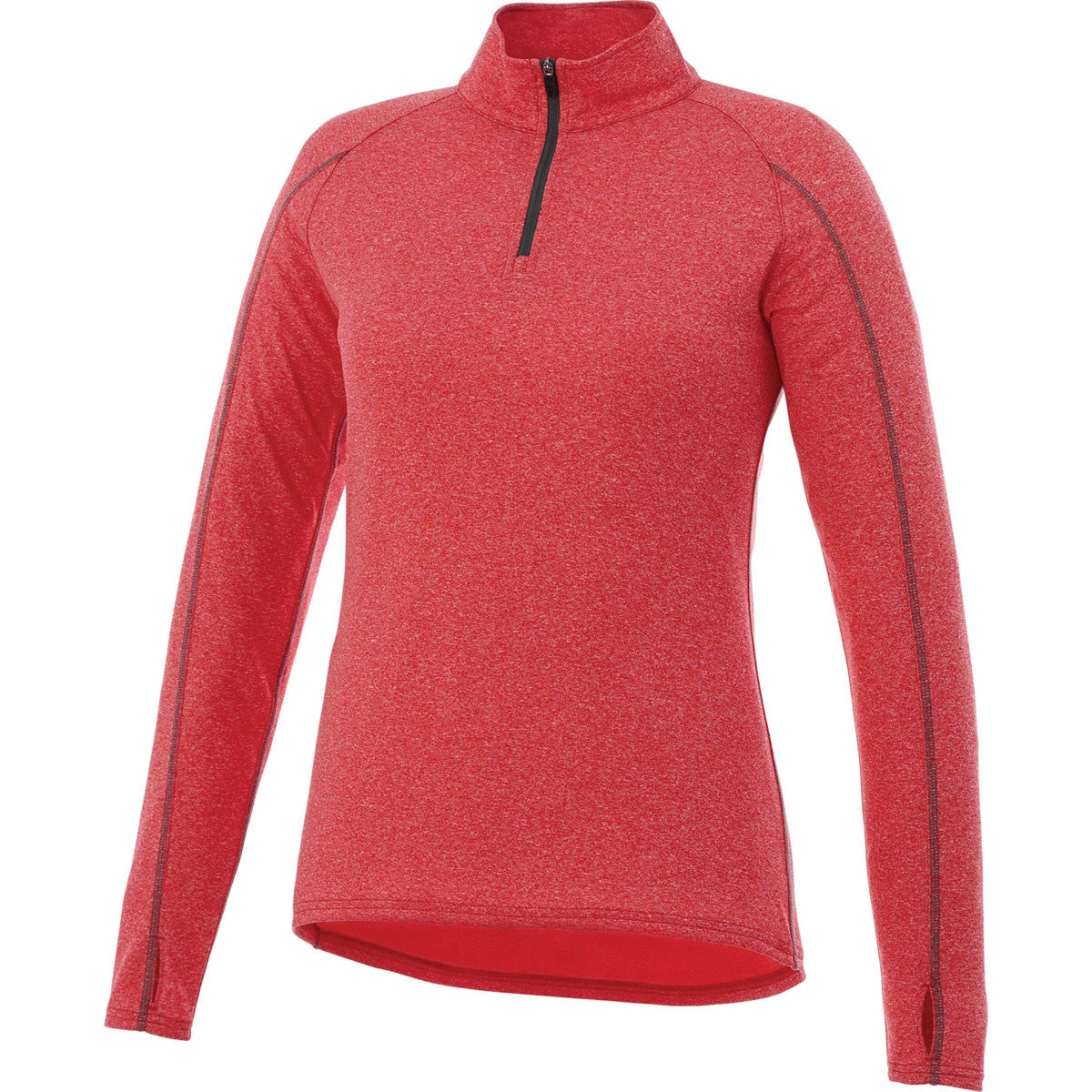 Elevate Women's Team Red Heather Taza Knit Quarter Zip 3 Elevate Women's Team Red Heather Taza Knit Quarter Zip