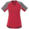 Elevate Women's Team Red/Steel Grey Taku Short Sleeve Tech Tee