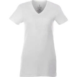 Elevate Women's White Monroe Short Sleeve Pocket Tee