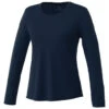 Elevate Women's Navy Parima Long Sleeve Tech Tee -Elevate TM97888 Navy F