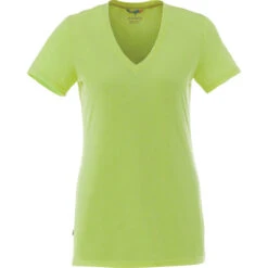 Elevate Women's Apple Heather Sarek V-Neck Short Sleeve Tee