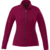 Elevate Women's Maroon Rixford Polyfleece Jacket 2 Elevate Women's Maroon Rixford Polyfleece Jacket -Elevate TM98130 Maroon F
