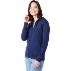 Elevate Women's Vintage Navy Lavar Eco Knit Full Zip Hoody 11 Elevate Women's Vintage Navy Lavar Eco Knit Full Zip Hoody -Elevate TM98145 Vintage Navy HTS