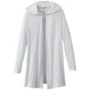 Elevate Women's White Ashland Knit Hooded Cardigan