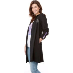 Elevate Women's Black Ashland Knit Hooded Cardigan 11 Elevate Women's Black Ashland Knit Hooded Cardigan -Elevate TM98213 995 HTS