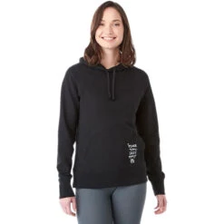 Elevate Women's Black Argus Eco Fleece Hoody -Elevate TM98221 Black HTF