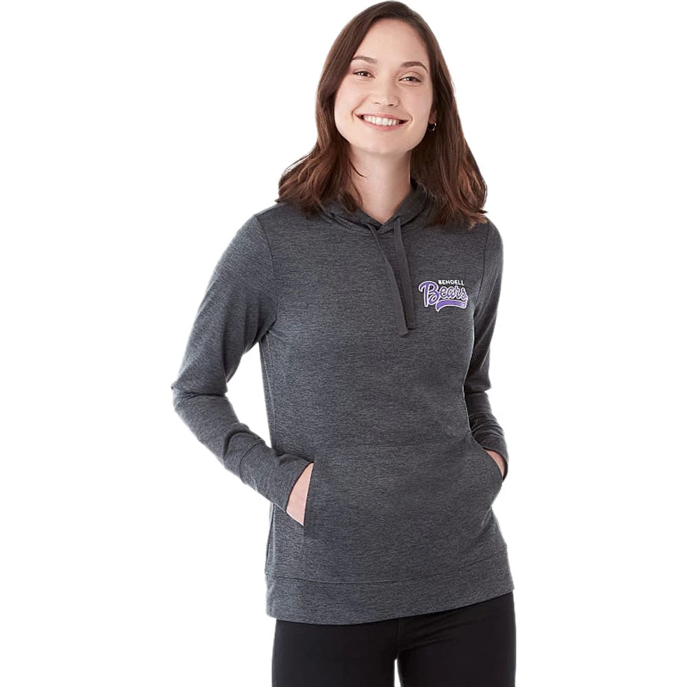 Elevate Women's Heather Dark Charcoal Lavar Eco Knit Hoody 5 Elevate Women's Heather Dark Charcoal Lavar Eco Knit Hoody - Image 3