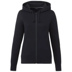 Elevate Women's Black Argus Eco Fleece Full Zip Hoody