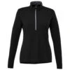 Elevate Women's Black Vega Tech Half Zip -Elevate TM98304 Black F