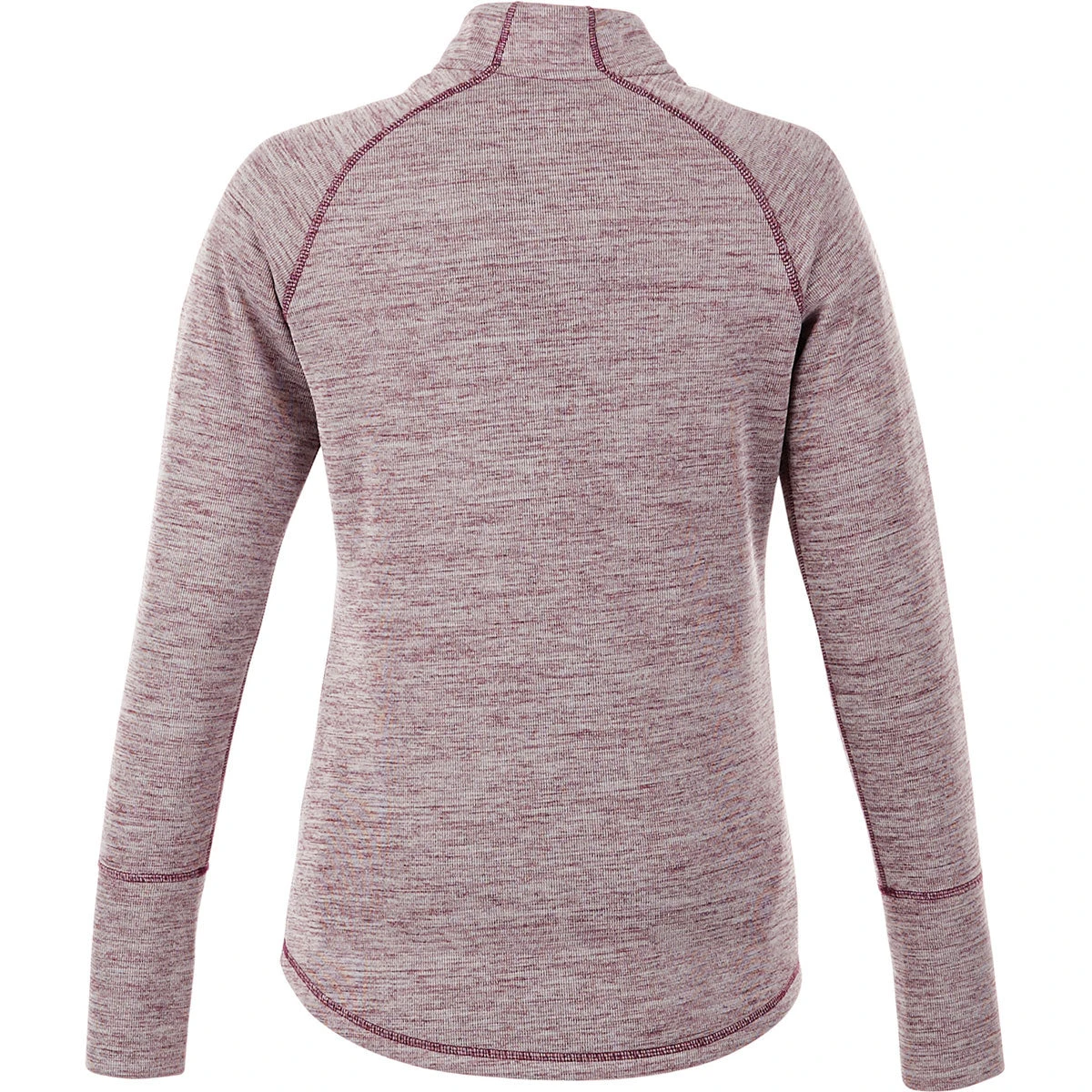 Elevate Women's Maroon Heather Crane Knit Half Zip 4 Elevate Women's Maroon Heather Crane Knit Half Zip - Image 2