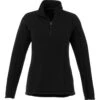 Elevate Women's Black Bowlen Polyfleece Quarter Zip -Elevate TM98308 Black F