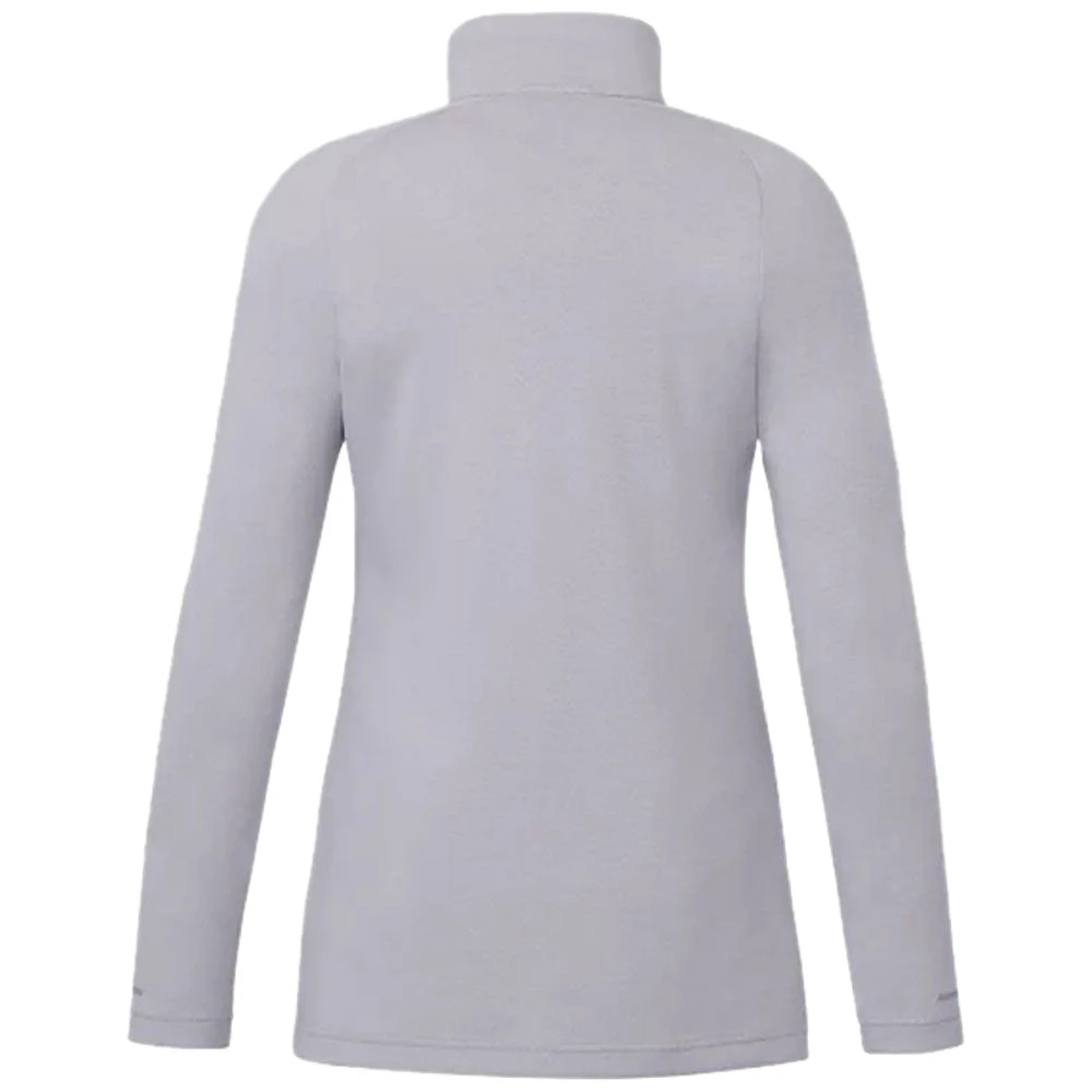 Elevate Women's Silver Heather Asgard Eco Knit Quarter Zip 4 Elevate Women's Silver Heather Asgard Eco Knit Quarter Zip - Image 2