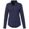 Elevate Women's Vintage Navy Rigi Eco Knit Quarter Zip