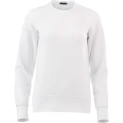 Elevate Women's White Krueger Fleece Crew