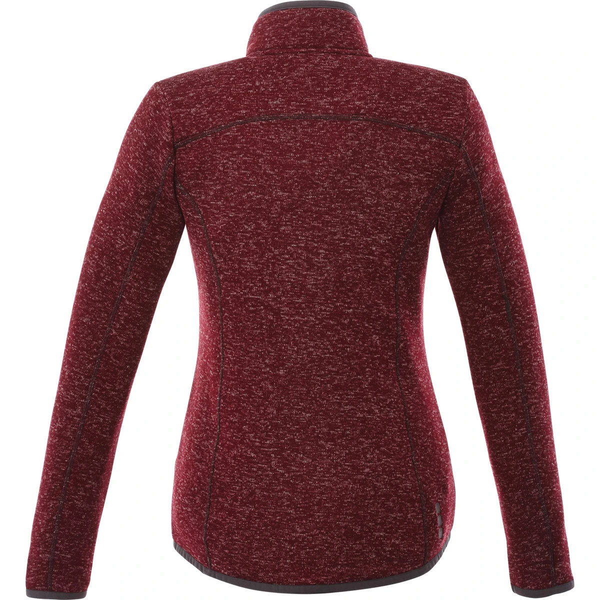 Elevate Women's Maroon Heather Tremblant Knit Jacket 4 Elevate Women's Maroon Heather Tremblant Knit Jacket - Image 2