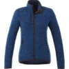Elevate Women's Metro Blue Heather Tremblant Knit Jacket -Elevate TM98610 Metro Blue Heather F