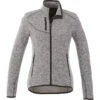 Elevate Women's Light Heather Grey Tremblant Knit Jacket 1 Elevate Women's Light Heather Grey Tremblant Knit Jacket -Elevate TM98610 Light Heather Grey F