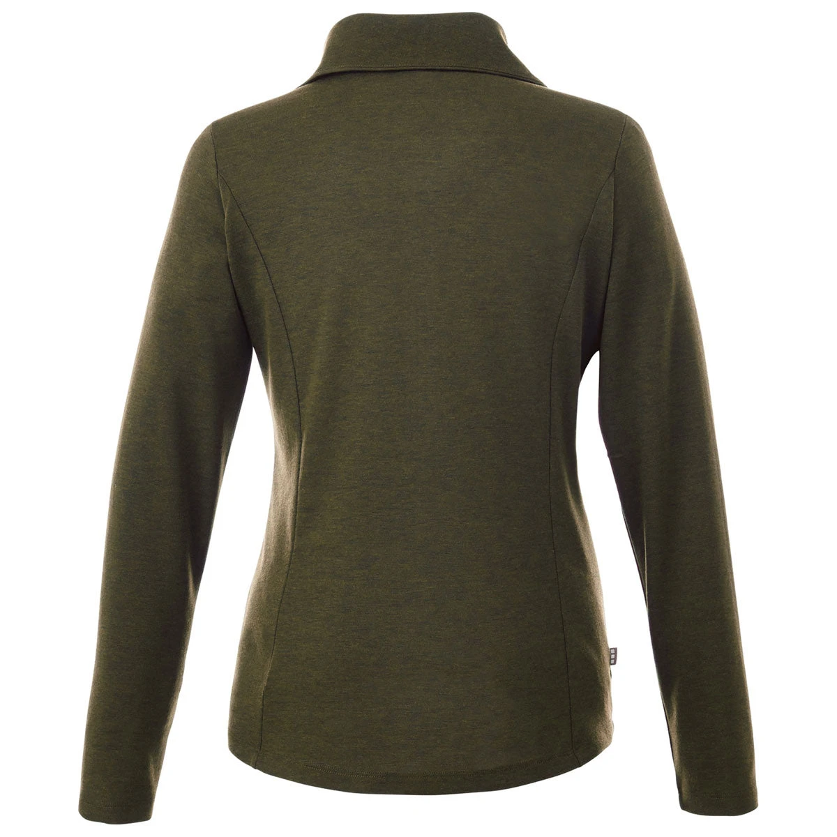 Elevate Women's Loden Heather Stratton Knit Half Zip 4 Elevate Women's Loden Heather Stratton Knit Half Zip - Image 2