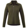 Elevate Women's Loden Heather Stratton Knit Half Zip